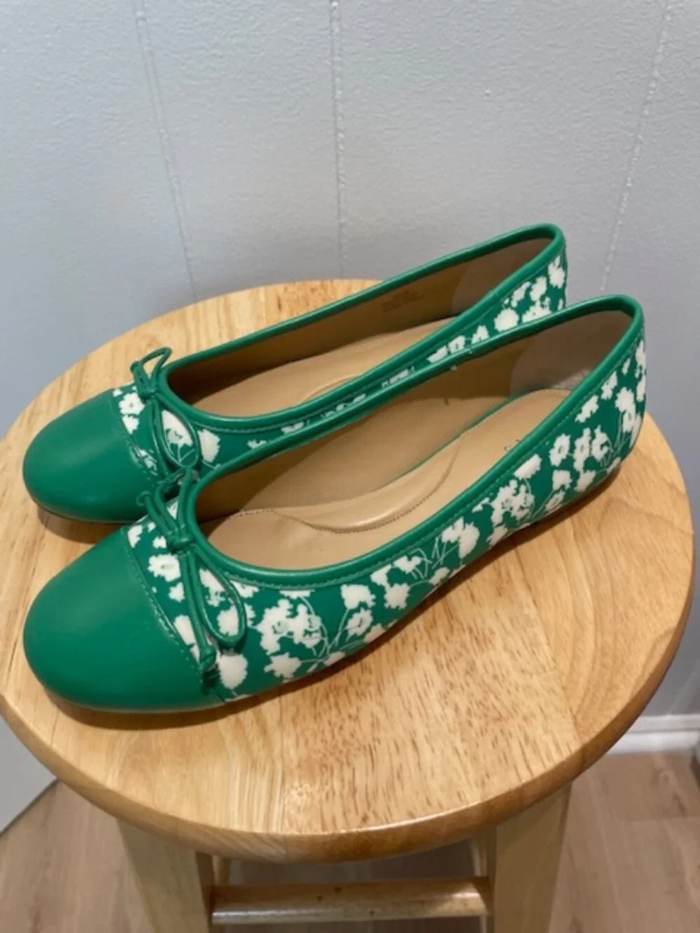 Talbot Green Flowered Blair Ballet Flat - 8.5m